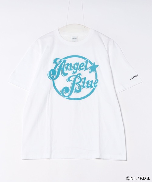 ANGEL BLUE(エンジェルブルー)の「エンジェルブルー Tシャツ 丸ロゴ(Tシャツ/カットソー・レディース・ホワイト系/ブルー系/ブラック系・XS/M/S/L)」の1枚目の写真