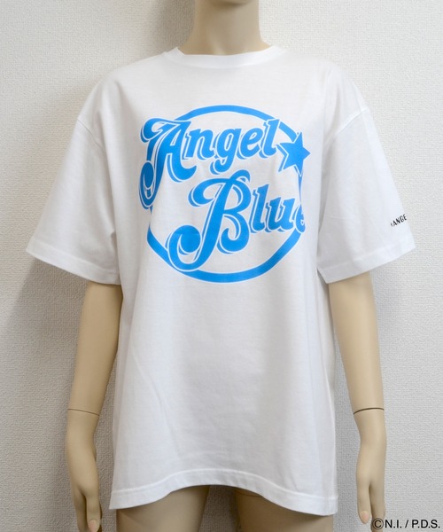 ANGEL BLUE(エンジェルブルー)の「エンジェルブルー Tシャツ 丸ロゴ(Tシャツ/カットソー・レディース・ホワイト系/ブルー系/ブラック系・XS/M/S/L)」の7枚目の写真