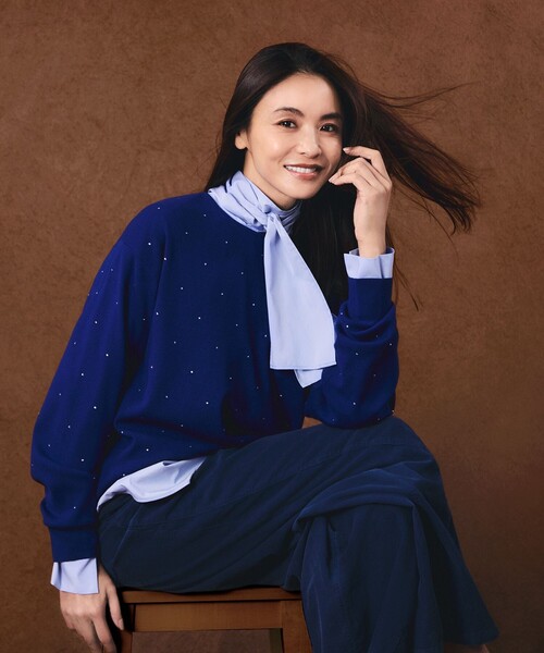 ストレッチライトタイプライター 2WAY ボウタイブラウス（シャツ