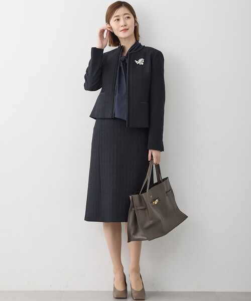 ストレッチライトタイプライター 2WAY ボウタイブラウス（シャツ