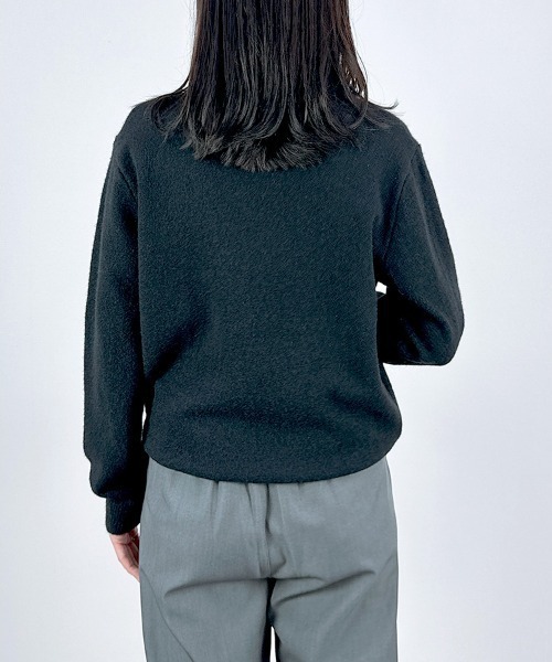 CLOTHY(クロシィ)の「【シンプルながらも上品◎どんなコーデにもはまる万能タイプ】ハイゲージハイネックニットトップス(ニット/セーター・レディース・オフホワイト/ブラック・FREE)」の22枚目の写真