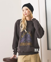 DISCUS(�f�B�X�J�X)�́yDISCUS/�f�B�X�J�X�zDISCUS×VILLAINS SWEAT �f�B�Y�j�[ ���B�����Y �N���[�l�b�N �X�E�F�b�g(�X�E�F�b�g)