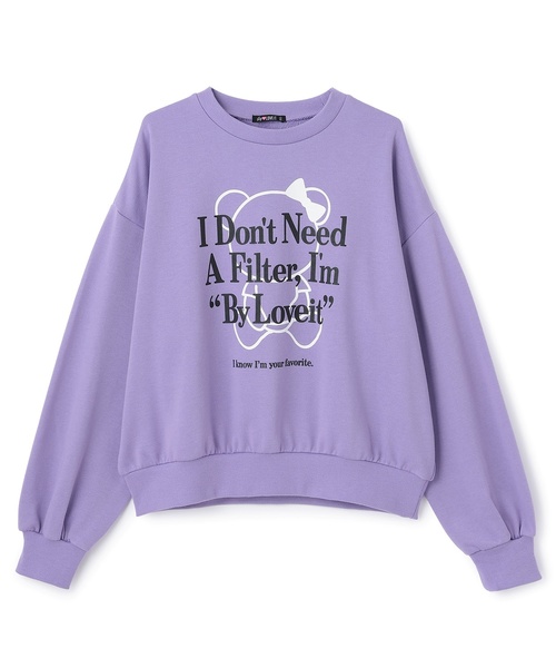 by LOVEiT(バイラビット)の「ラビ子マークプルオーバー(スウェット・キッズ・ベージュ/ラベンダー/チャコール・140cm/120cm/150cm/130cm/160cm)」の7枚目の写真