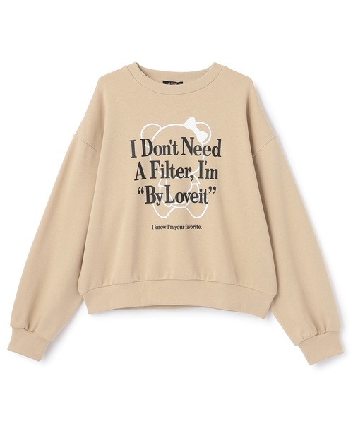 by LOVEiT(バイラビット)の「ラビ子マークプルオーバー(スウェット・キッズ・ベージュ/ラベンダー/チャコール・140cm/120cm/150cm/130cm/160cm)」の8枚目の写真