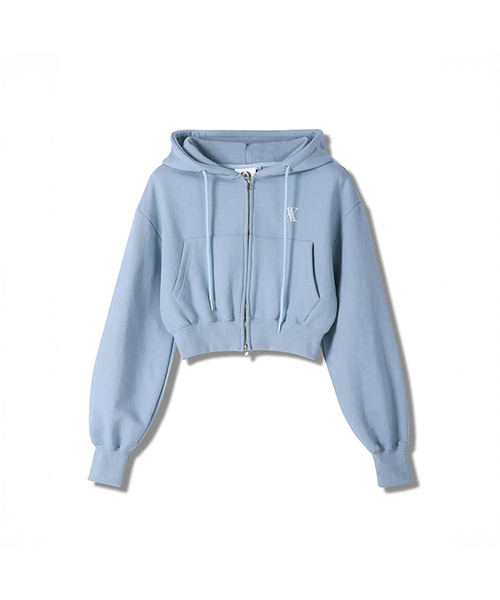 AVANDRESS(アバンドレス )の「AV LOGO CROP HOOD ZIP-UP SKY BLUE(パーカー・レディース・その他・MEDIUM/SMALL)」の1枚目の写真