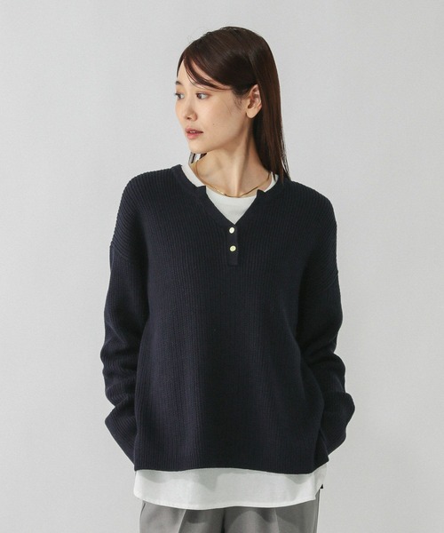 GLOBAL WORK（グローバルワーク）の「毛玉になりにくいキーネック