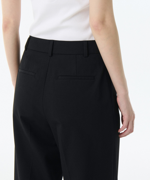 MUSINSA STANDARD WOMAN（ムシンサスタンダードウーマン）の「レディースウエストバンドレスワイドスラックス[ブラック]（スラックス・レディース・その他・31/24/25/26/27/28/34/32/30/29）」の16枚目の写真