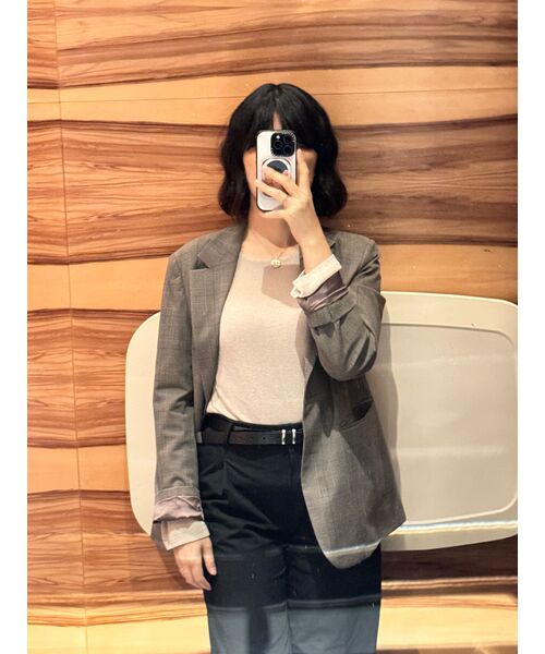 MUSINSA STANDARD WOMAN（ムシンサスタンダードウーマン）の「レディースウエストバンドレスワイドスラックス[ブラック]（スラックス・レディース・その他・31/24/25/26/27/28/34/32/30/29）」の10枚目の写真