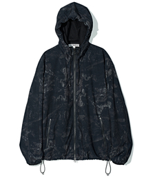 PARTIMENTO（パルティメント）の「ポリジカモウィンドブレーカー ブラック（ナイロンジャケット）」