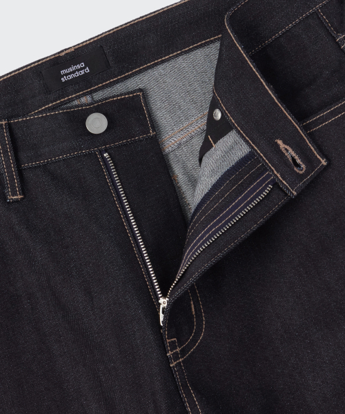 MUSINSA STANDARD（ムシンサスタンダード）の「セルビッジワイドデニムパンツ [ディープインディゴ]（デニムパンツ・メンズ・その他・26/27/28/29/30/31/32/33/34/36/38/40/42）」の6枚目の写真