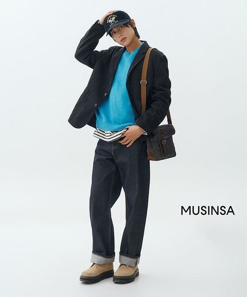 MUSINSA STANDARD（ムシンサスタンダード）の「セルビッジワイドデニムパンツ [ディープインディゴ]（デニムパンツ・メンズ・その他・26/27/28/29/30/31/32/33/34/36/38/40/42）」の10枚目の写真
