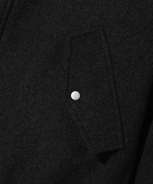 TRILLION（トリリオン）の「ウールエルボーパッチ2WAYヘリンボーンフードジャケット（ブラック）（ブルゾン・レディース・その他・MEDIUM/LARGE/X-LARGE）」の6枚目の写真