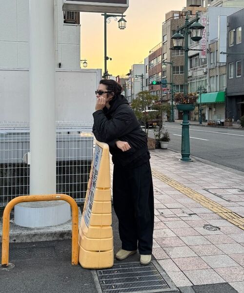 TRILLION（トリリオン）の「ウールエルボーパッチ2WAYヘリンボーンフードジャケット（ブラック）（ブルゾン・レディース・その他・MEDIUM/LARGE/X-LARGE）」の16枚目の写真