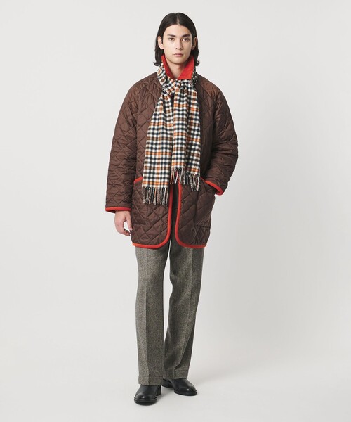 セール】【別注】＜Joshua Ellis＞ブラウンチェック マフラー