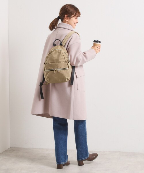 ITS'DEMO(イッツデモ)の「◆高密度ポリ10ポケットミディリュック(バックパック/リュック・レディース・ネイビー/ベージュ/ダークグレー/ブラック・00)」の8枚目の写真