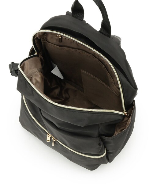 ITS'DEMO(イッツデモ)の「◆高密度ポリ10ポケットミディリュック(バックパック/リュック・レディース・ネイビー/ベージュ/ダークグレー/ブラック・00)」の22枚目の写真