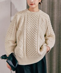 aquagarage | ケーブル編みニットトップス(ニット/セーター)