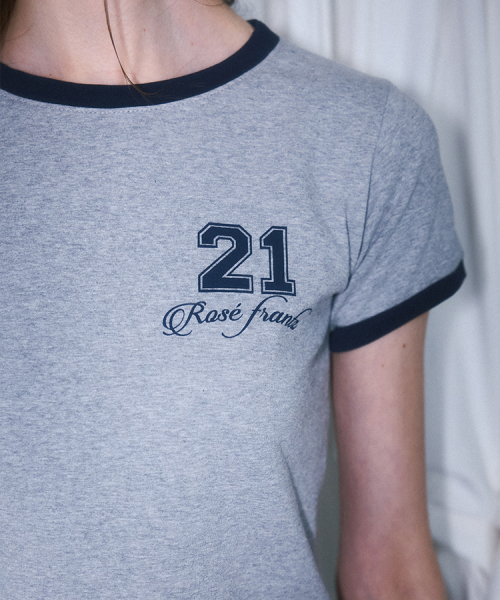 ROSEFRANTZ（ロゼフランツ）の「No.21 Ringer T-shirt [Gray]（Tシャツ/カットソー・レディース・アッシュグレー・OS）」の2枚目の写真