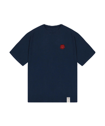 GRAVER（グレーバー）の「[UNISEX] Ceiling Drawing Smile Short Sleeve Tee_Navy（Tシャツ/カットソー・メンズ）」