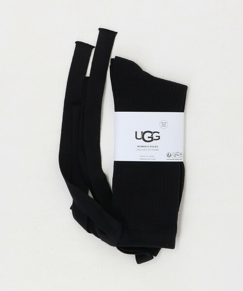 UGG（アグ）の「＜UGG＞Serenella Novelty Bow ソックス（ソックス/靴下・レディース・ブラック/ホワイト・FREE）」の6枚目の写真