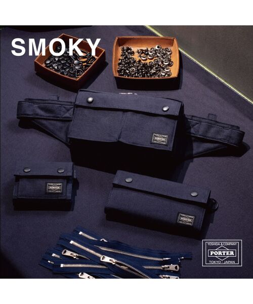 PORTER（ポーター）の「スモーキー ウエストバッグ（ボディバッグ/ウエストポーチ・メンズ・ブラック/ネイビー・FREE）」の3枚目の写真