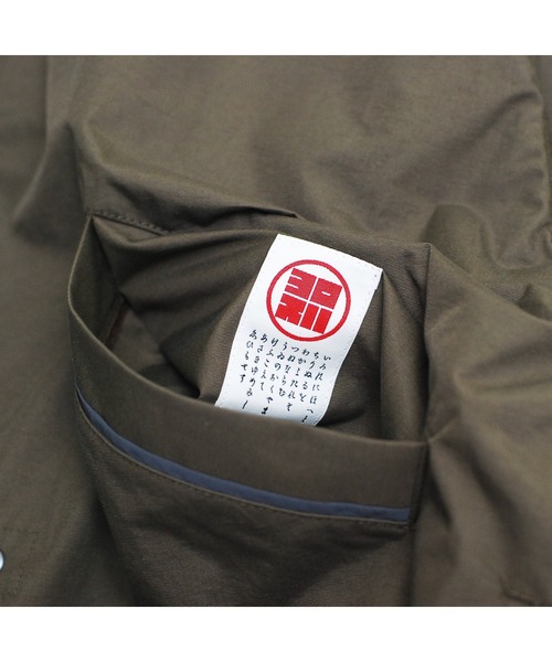 yorozu（ヨロズ）の「yorozu JP NYLON CROSSOVER COAT ARCHIVE EDITION (186YZTS60)（モッズコート・メンズ・ブラック/カーキ・FREE）」の3枚目の写真