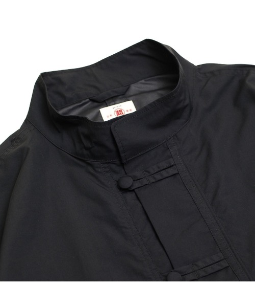 yorozu（ヨロズ）の「yorozu JP NYLON CROSSOVER COAT ARCHIVE EDITION (186YZTS60)（モッズコート・メンズ・ブラック/カーキ・FREE）」の9枚目の写真