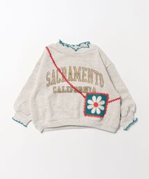 MARKEY'S（マーキーズ）の「【LSP WOW!】裏毛かぎ針編みポシェットロゴPTトレーナー（スウェット）」