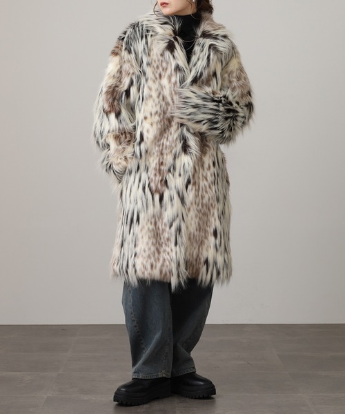 ぼ*取様 週末限定価格　ムシキング　エレファスゾウカブト ロングバーコード REGIEVO ふわふわのゴージャスなチェスターコート（チェスターコート