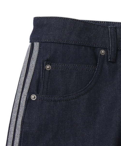 adidas(アディダス)の「adidas DENIM FIREBIRD TRACK PANTS / アディダス デニム ファイヤーバード トラックパンツ(デニムパンツ・メンズ・インディゴブルー・30inch/32inch/34inch/36inch)」の4枚目の写真