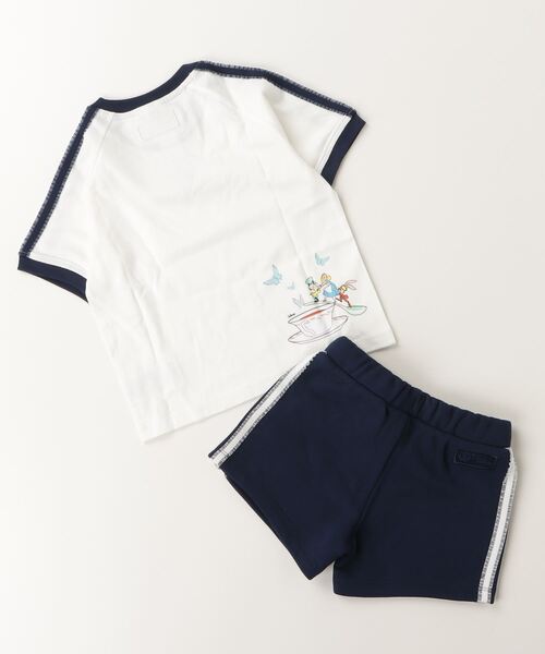 Disney（ディズニー）の「アディダス ディズニー ショート Tシャツ セット / アディダスオリジナルス adidas Originals（ジャージ・キッズ・ホワイト×ブルー・100/110/120/130）」の6枚目の写真