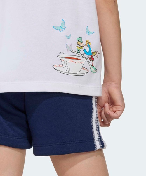 Disney（ディズニー）の「アディダス ディズニー ショート Tシャツ セット / アディダスオリジナルス adidas Originals（ジャージ・キッズ・ホワイト×ブルー・100/110/120/130）」の3枚目の写真