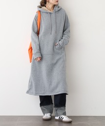 裏ボアパーカーワンピース