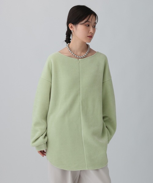 LEPSIM（レプシィム）の「ZIPモールラウンドチュニック　613879（Tシャツ/カットソー・レディース・ブラック/レッド系その他/ライトグリーン・FREE）」の17枚目の写真