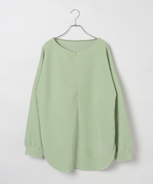 LEPSIM（レプシィム）の「ZIPモールラウンドチュニック　613879（Tシャツ/カットソー・レディース・ブラック/レッド系その他/ライトグリーン・FREE）」の22枚目の写真