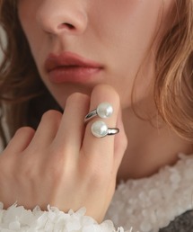 at.（アット）の「【at.】ダブルパールリング（リング）」