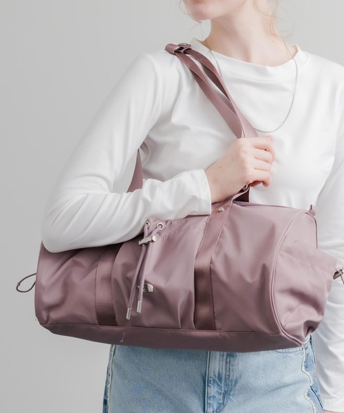 THE NORTH FACE(ザノースフェイス)の「日本未展開モデル THE NORTH FACE ザ・ノースフェイス WHITE LABEL ホワイトレーベル BONNEY DUFFLE BAG S/ダッフルバッグ(ショルダーバッグ・レディース・スモークピンク/ブラック/クリーム・FREE)」の18枚目の写真