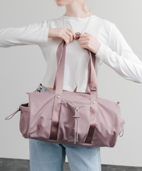 THE NORTH FACE(ザノースフェイス)の「日本未展開モデル THE NORTH FACE ザ・ノースフェイス WHITE LABEL ホワイトレーベル BONNEY DUFFLE BAG S/ダッフルバッグ(ショルダーバッグ・レディース・スモークピンク/ブラック/クリーム・FREE)」の19枚目の写真