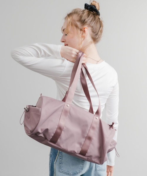 THE NORTH FACE(ザノースフェイス)の「日本未展開モデル THE NORTH FACE ザ・ノースフェイス WHITE LABEL ホワイトレーベル BONNEY DUFFLE BAG S/ダッフルバッグ(ショルダーバッグ・レディース・スモークピンク/ブラック/クリーム・FREE)」の20枚目の写真