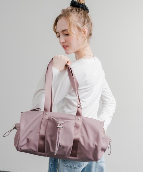 THE NORTH FACE(ザノースフェイス)の「日本未展開モデル THE NORTH FACE ザ・ノースフェイス WHITE LABEL ホワイトレーベル BONNEY DUFFLE BAG S/ダッフルバッグ(ショルダーバッグ・レディース・スモークピンク/ブラック/クリーム・FREE)」の21枚目の写真