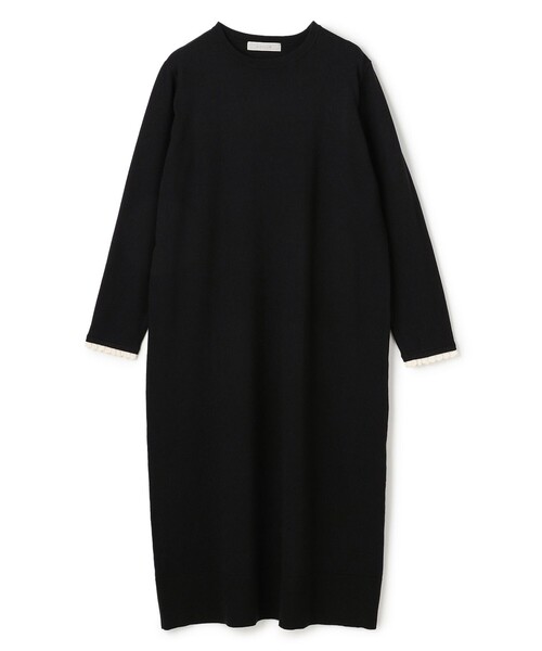 セール】フリルトリミング ニットワンピース（ワンピース）｜UNFILO