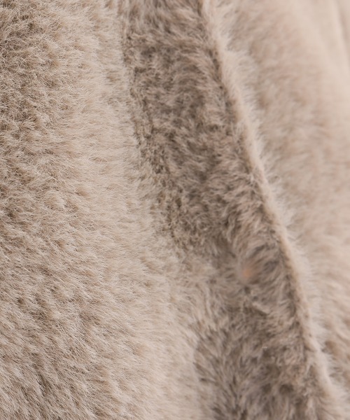 OMNES（オムネス）の「フェザーヤーンダブルフェイスニットカーディガン（カーディガン/ボレロ・レディース・ベージュ/グレー・FREE）」の15枚目の写真
