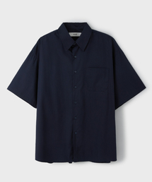 LEIRE（ルアール）の「Ever Cotton Short Sleeve Shirt [Navy]（シャツ/ブラウス）」