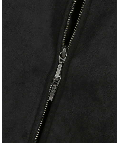 セール】[ビスルーXデリック]シンセティックスエードハリントン