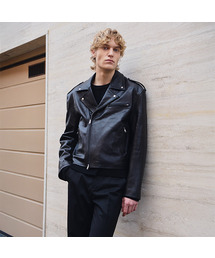 LMOOD（エルムード）の「Lenny Lambskin Double Rider Jacket Black（ライダースジャケット・メンズ）」