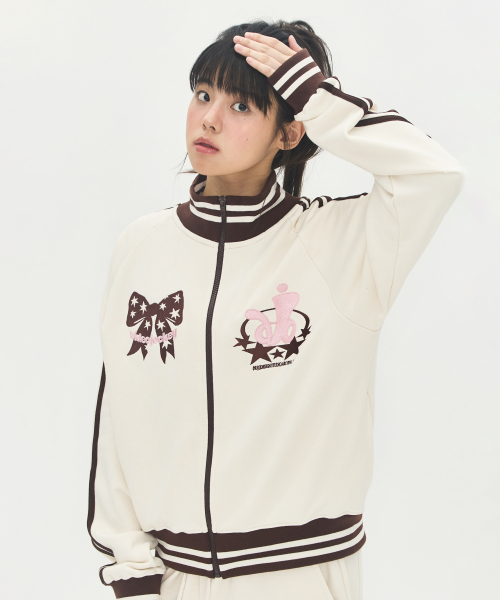 Video Jockey（ビデオジョッキー）の「ジャキクラブ トラックトップ [クリーム]（ナイロンジャケット・レディース・その他・FREE）」の10枚目の写真