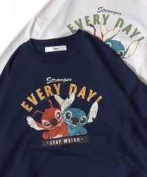 2026SS Disney/ディズニー リロ・アンド・スティッチ/おしゃれキャットマリー オーバーサイズ スウェットトレーナー