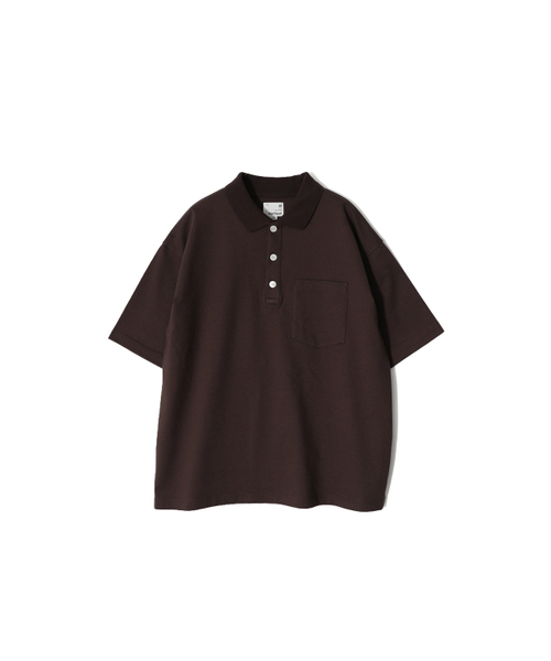 HORLISUN(ホーリーサン)の「サマセットショートピケプルオーバーシャツ ダークブラウン(Tシャツ/カットソー・レディース・その他・SMALL/MEDIUM/LARGE)」の1枚目の写真