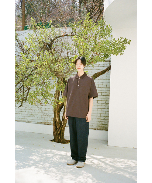 HORLISUN(ホーリーサン)の「サマセットショートピケプルオーバーシャツ ダークブラウン(Tシャツ/カットソー・レディース・その他・SMALL/MEDIUM/LARGE)」の4枚目の写真