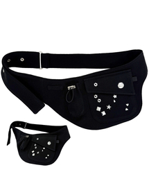 PLASMASPHERE（プラズマスフィア）の「フリーズレイヤードポケットウォレットベルトバッグ_ブラック（ボディバッグ/ウエストポーチ）」